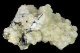 Calcite Crystals on Druzy Quartz - China #163253-1